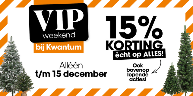 Ontvang 15% korting op ALLES!