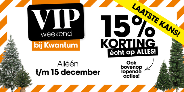 Ontvang 15% korting op ALLES!