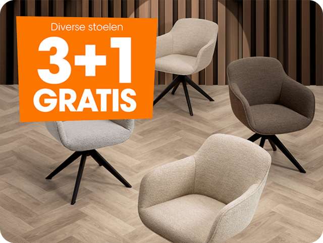 Diverse stoelen 3+1 gratis