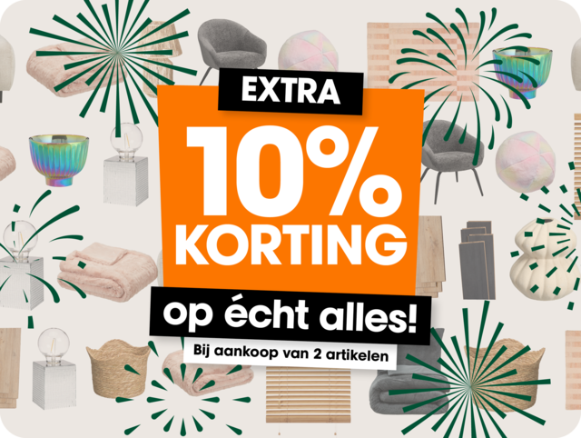 10% extra korting vanaf 2 artikelen