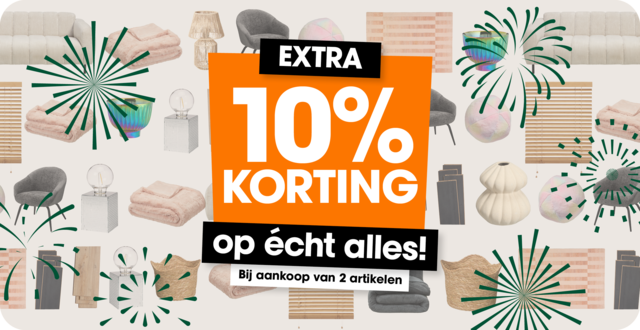 10% extra korting vanaf 2 artikelen