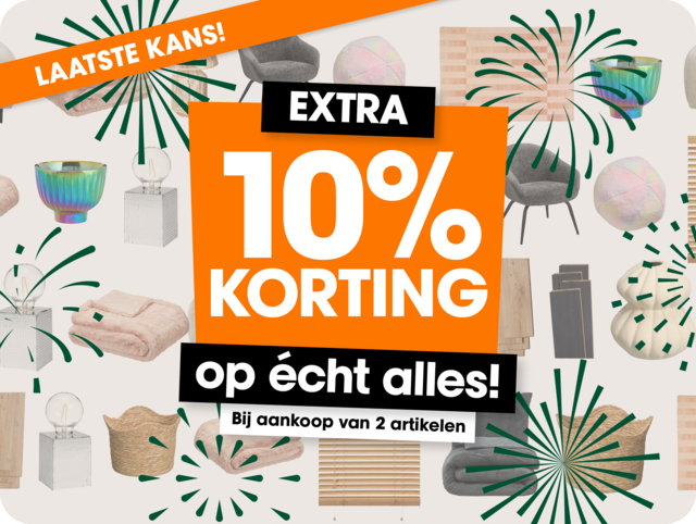 10% extra korting vanaf 2 artikelen