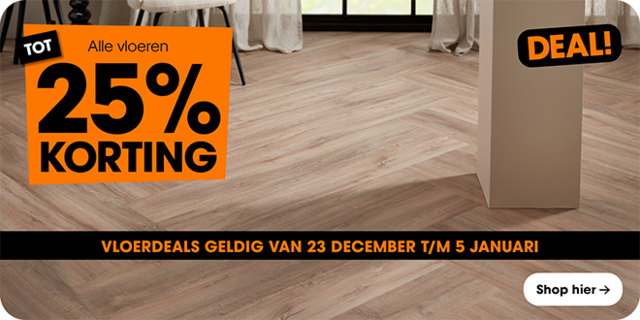 Tot 25% korting op alle vloeren | Vloer14daagse 23 december t/m 5 januari