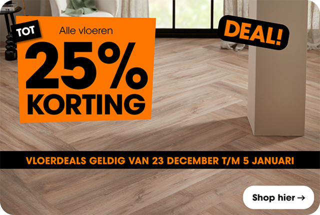 Tot 25% korting op alle vloeren | Vloer14daagse 23 december t/m 5 januari