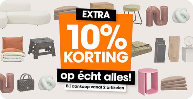 10% extra korting op alles