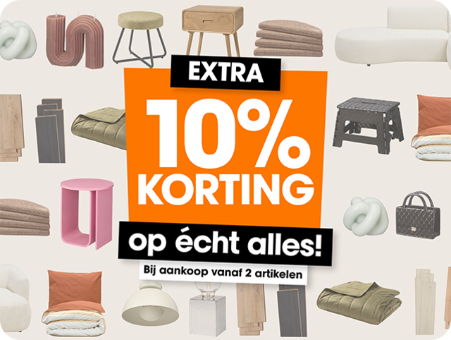 10% extra korting op alles