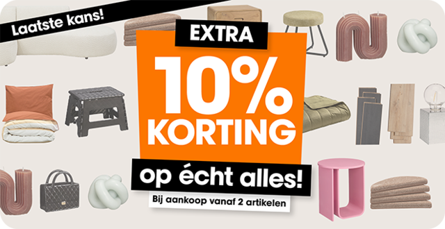 10% extra korting op alles