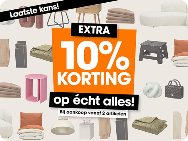 10% extra korting op alles