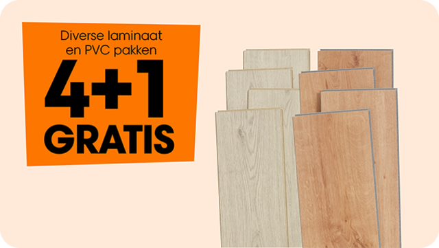 Diverse laminaat en PVC pakken 4+1 gratis