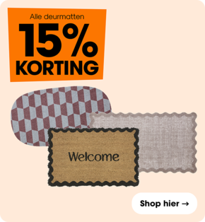 Alle deurmatten 15% korting