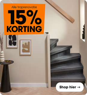 Alle traprenovatie 15% korting