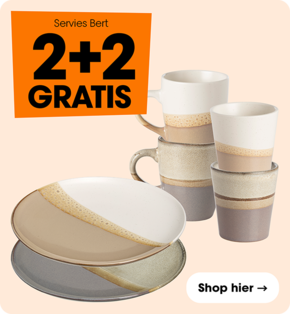 Alle servies Bert 2=2 gratis