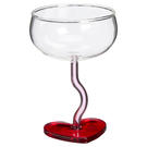 Coupe Valentijn Transparant/Rood 240ml