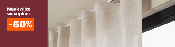 50% korting op maakwijze lange afwerking