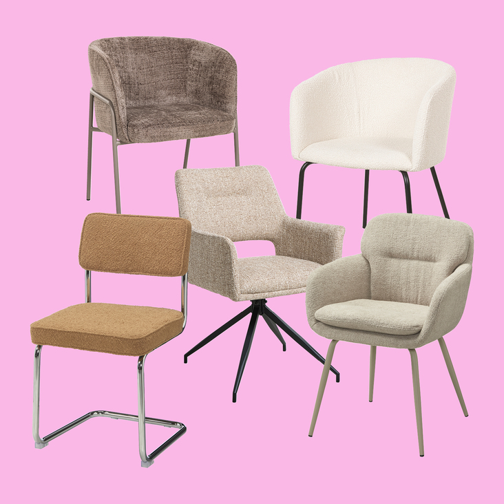 2e 50% korting op diverse eetkamerstoelen