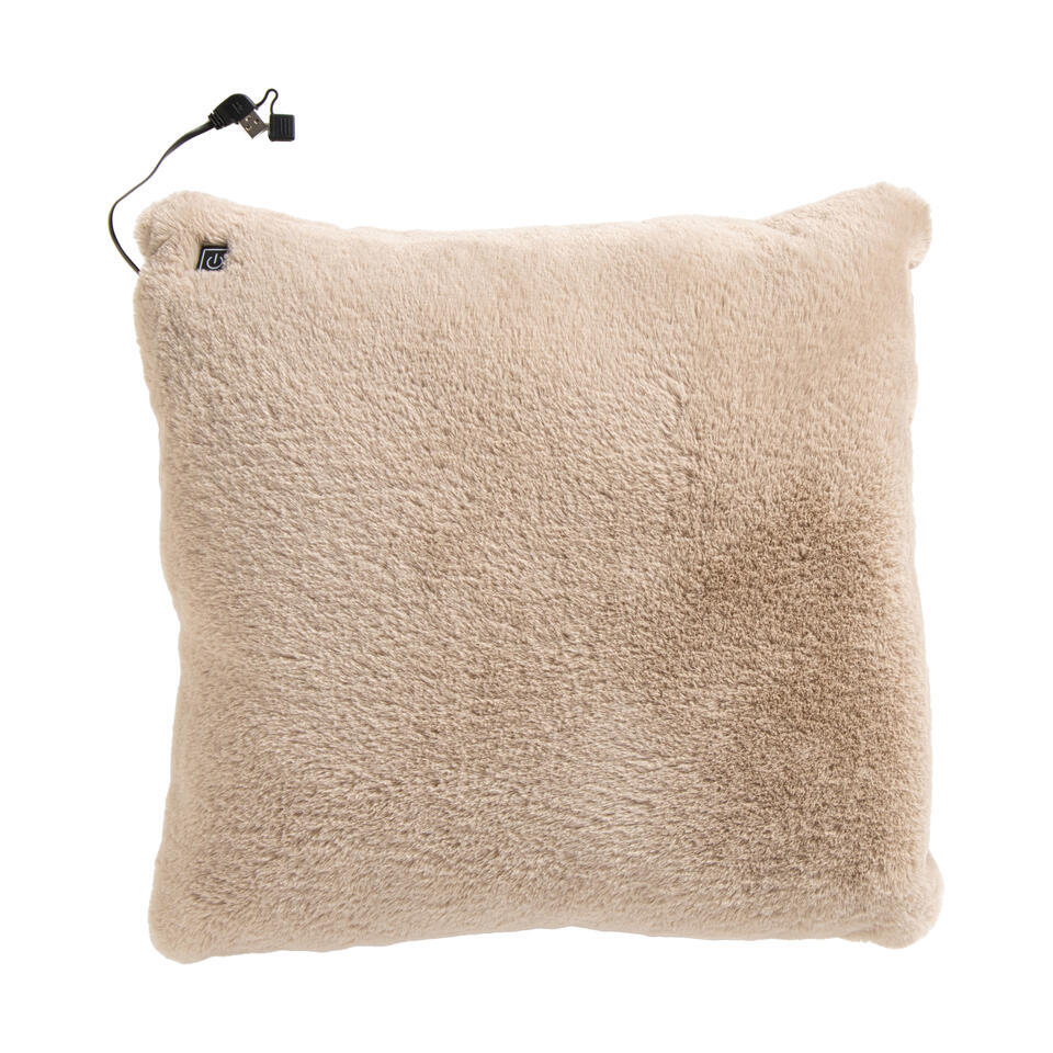 Warmtekussen Taupe 40x40 cm