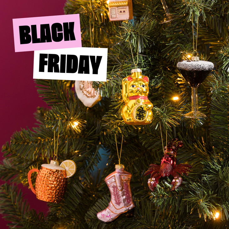 2+2 gratis op alle glazen kerst ornamenten 