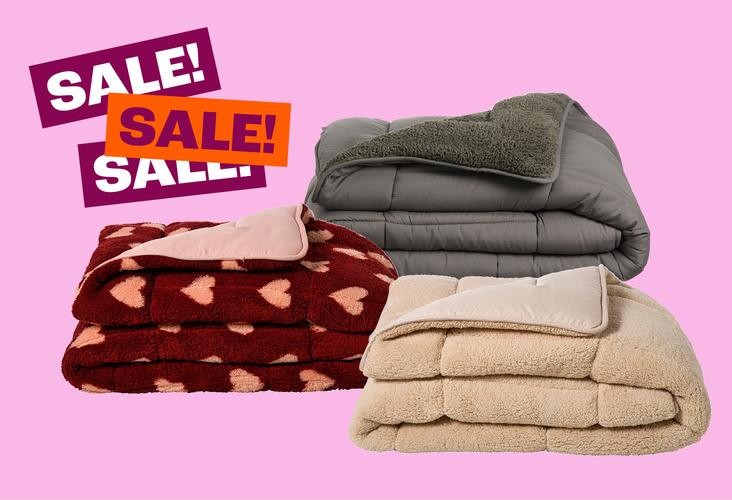 50% korting op alle winterdekbedden