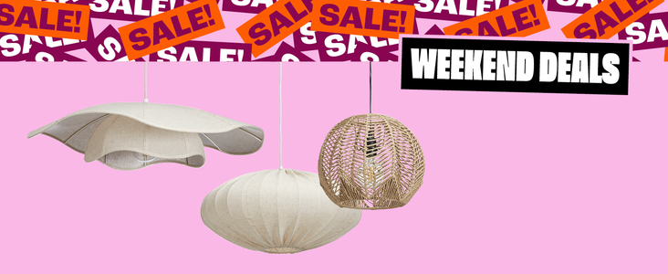 Weekenddeal! 30% korting op diverse hanglampen