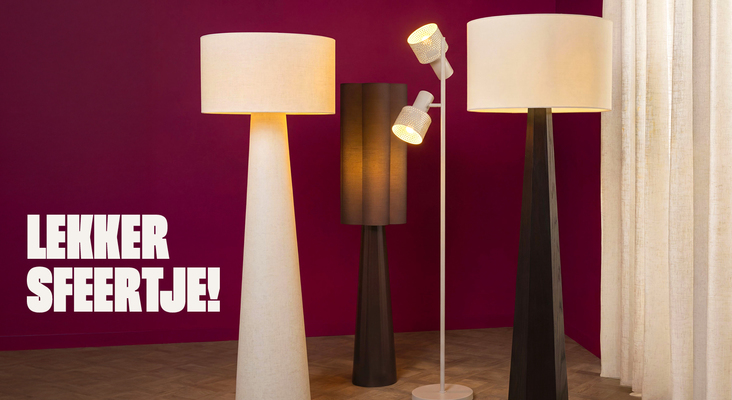 15% korting op alle vloerlampen