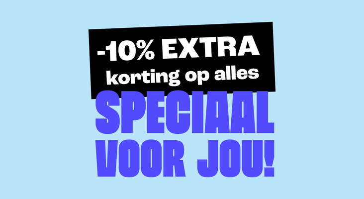 10% korting op alles