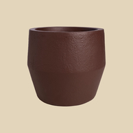 Bloempot Vione donkerbruin