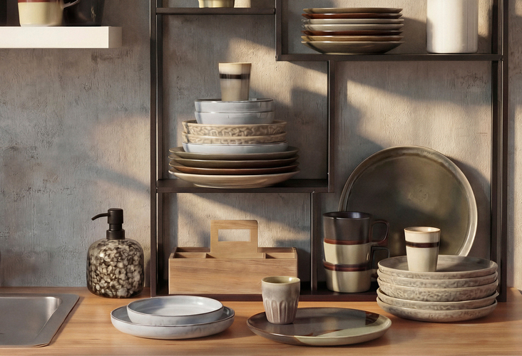 3+1 gratis op alle servies, glazen en placemats