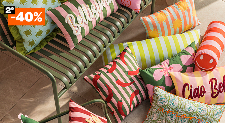 Alle tuinkussens 2e 40% korting