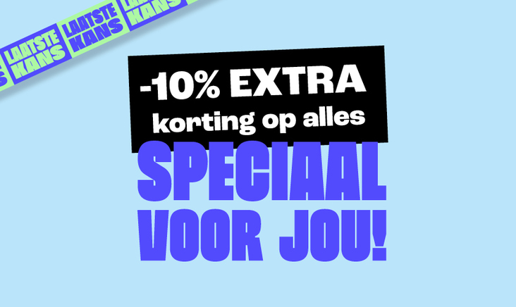 Allerlaatste kans! 10% korting op alles