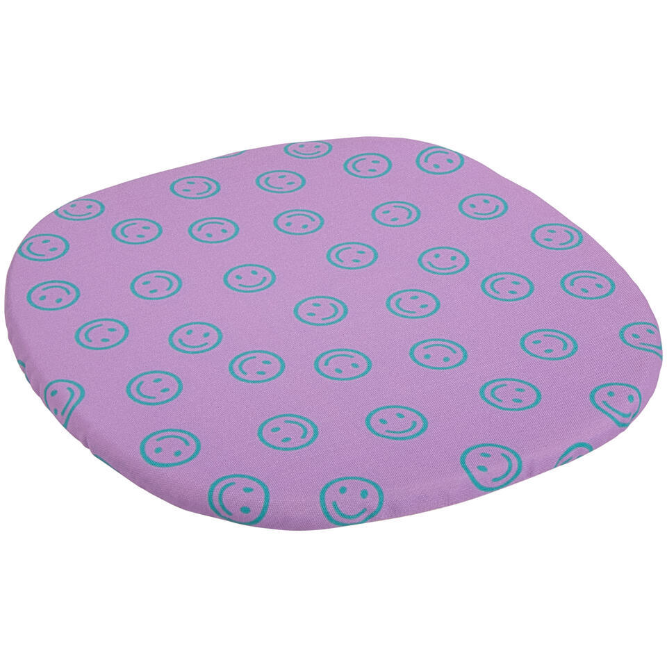 Tuinstoelkussen Webbing Smiley Paars