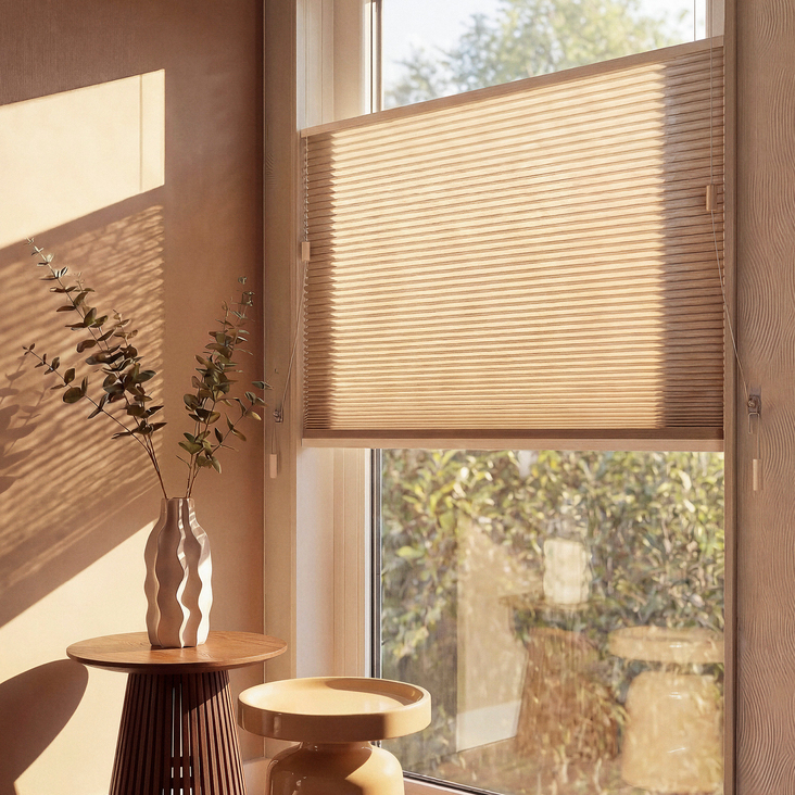 20% korting op alle plisségordijnen op maat gemaakt