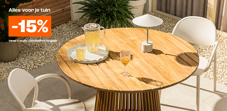 15% korting op alles voor je tuin! 