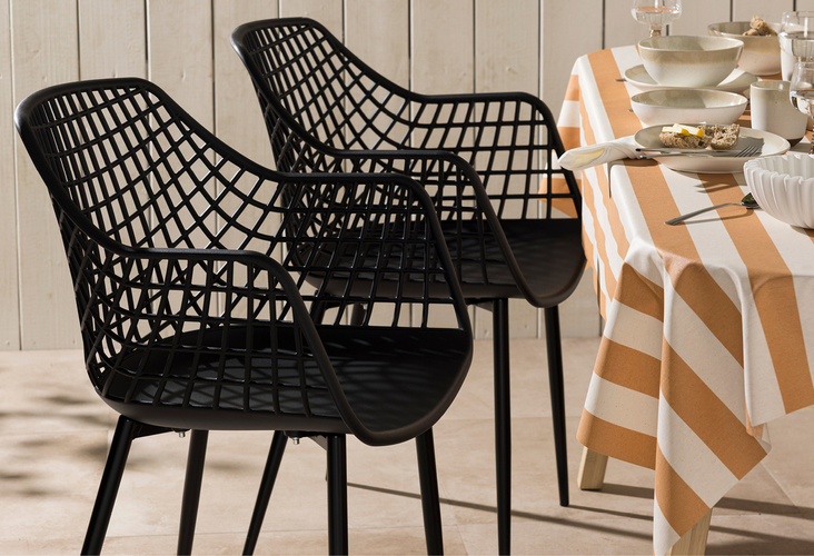 Kuistoel Webbing zwart van € 75,- voor €29,-