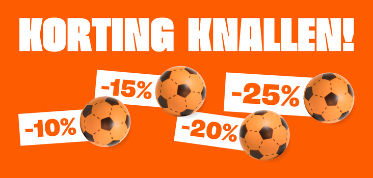 Korting knallen
