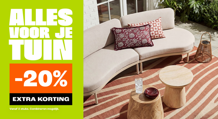 20% extra korting op alles voor je tuin