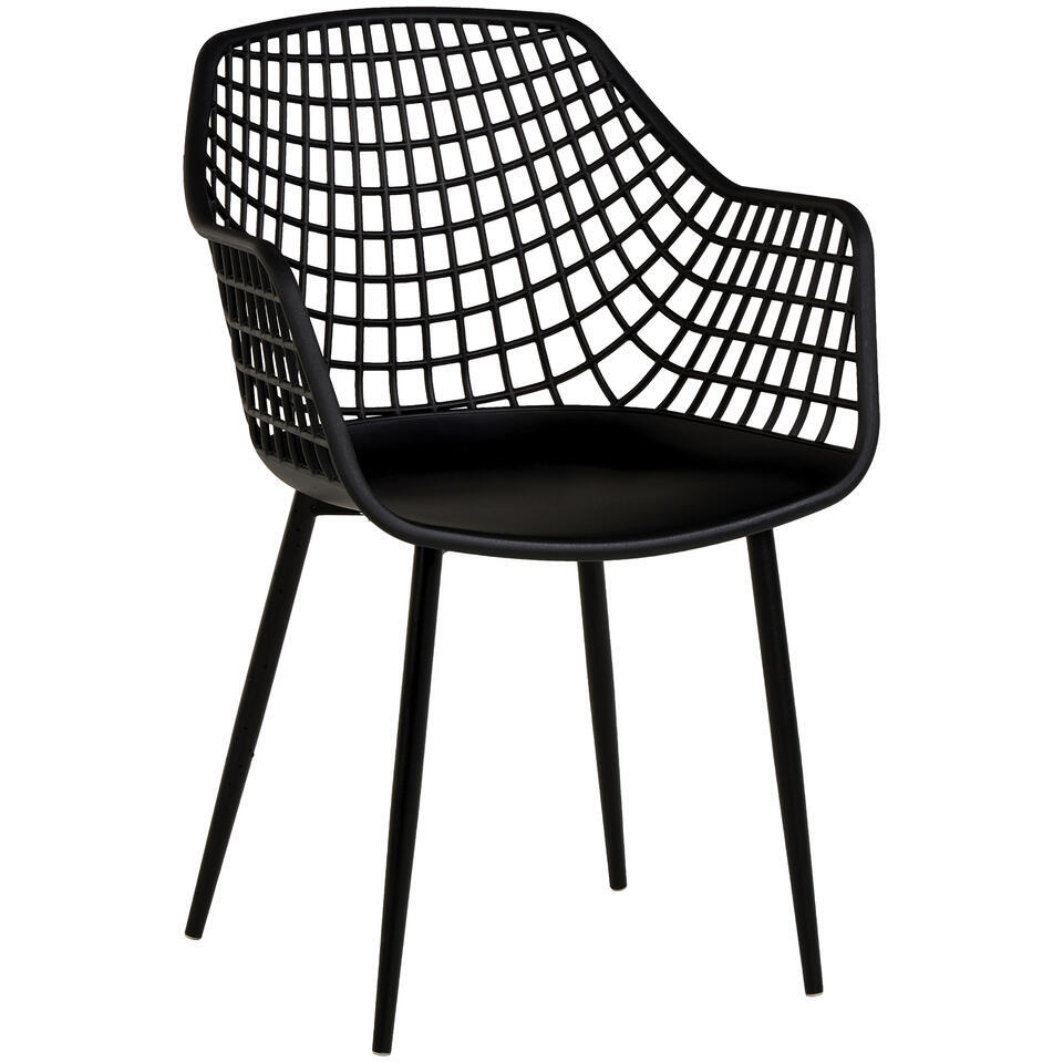 Kuipstoel Webbing Zwart