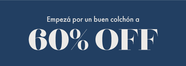 60% off en colchones de espuma