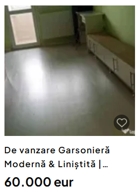 Garsoniere de vânzare