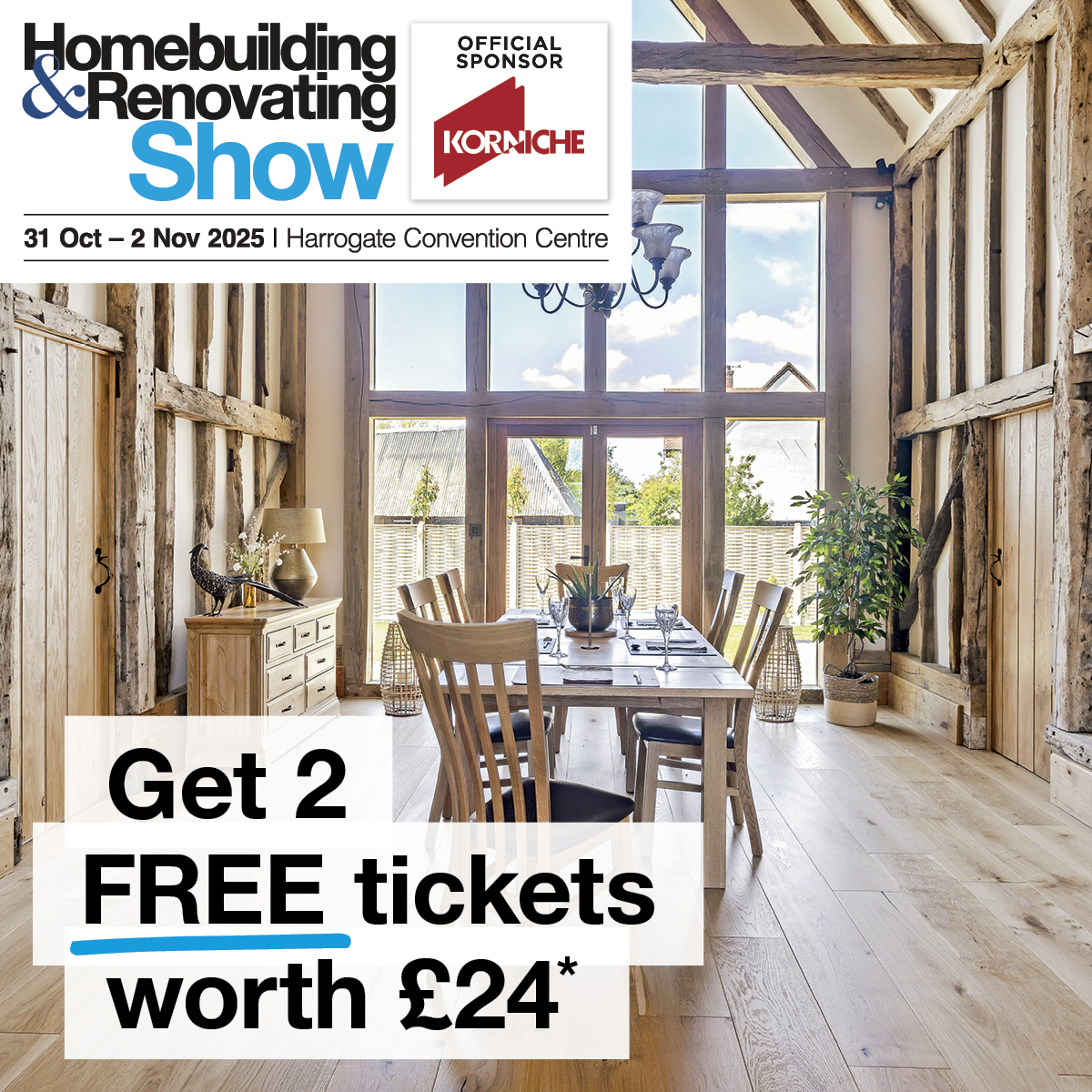 Free Homebuilding & Renovating Show Tickets