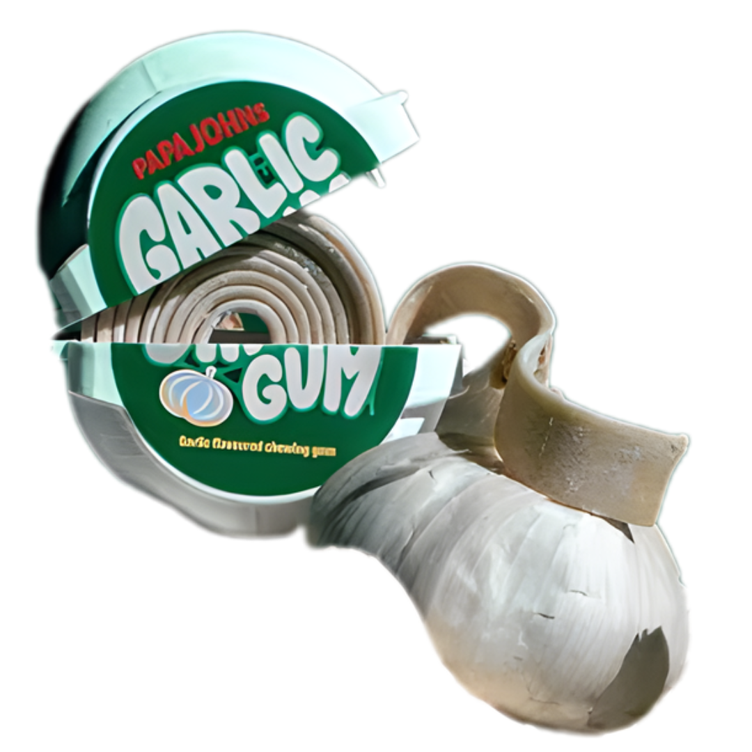 Free Papa John’s Garlic Chewing Gum
