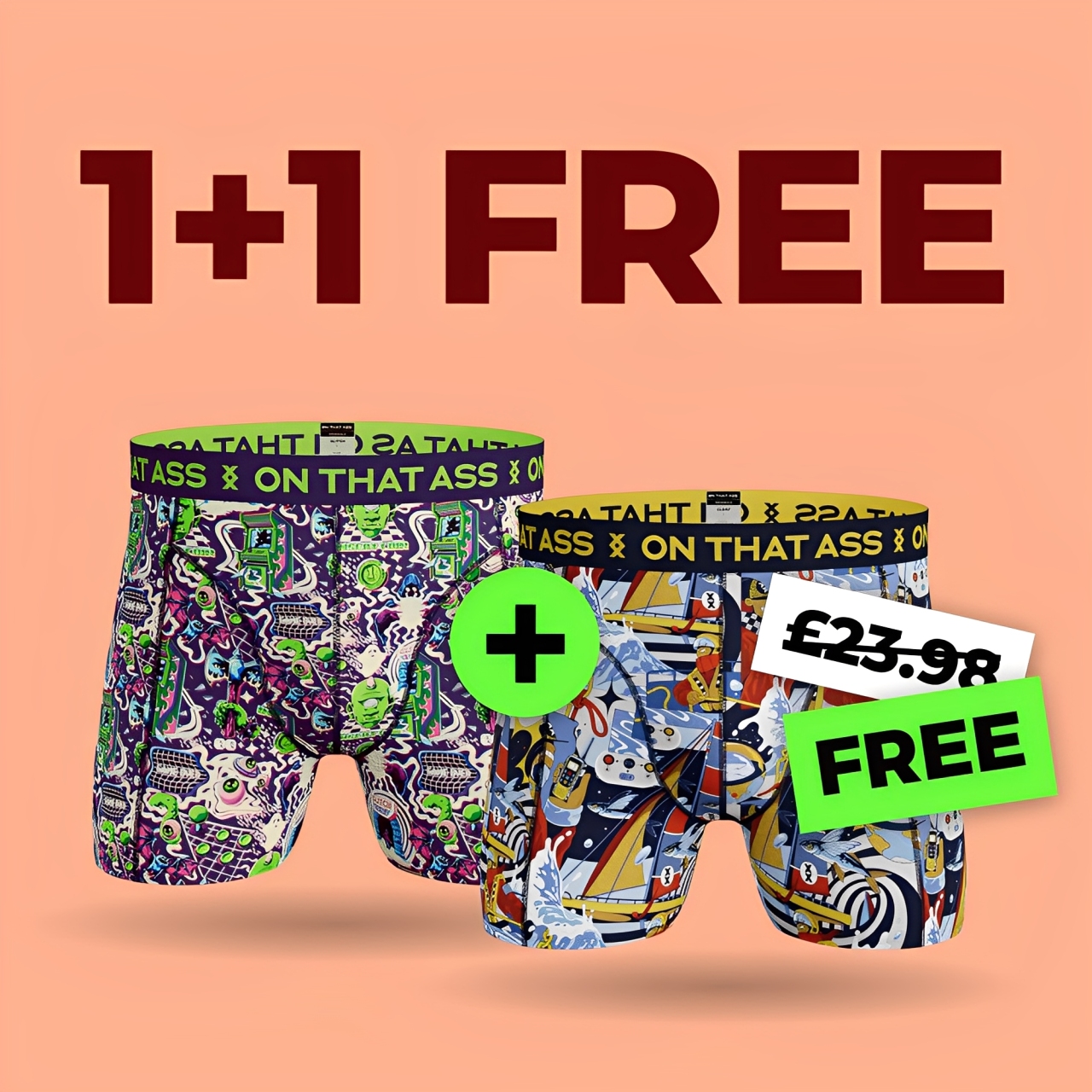 Get 2 Free Pairs of Boxer Shorts