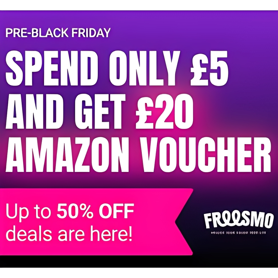 Free £20 Amazon Voucher With £5+ Spend
