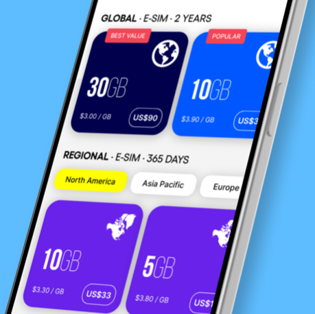 Free Global Travel eSIM with 1GB Data