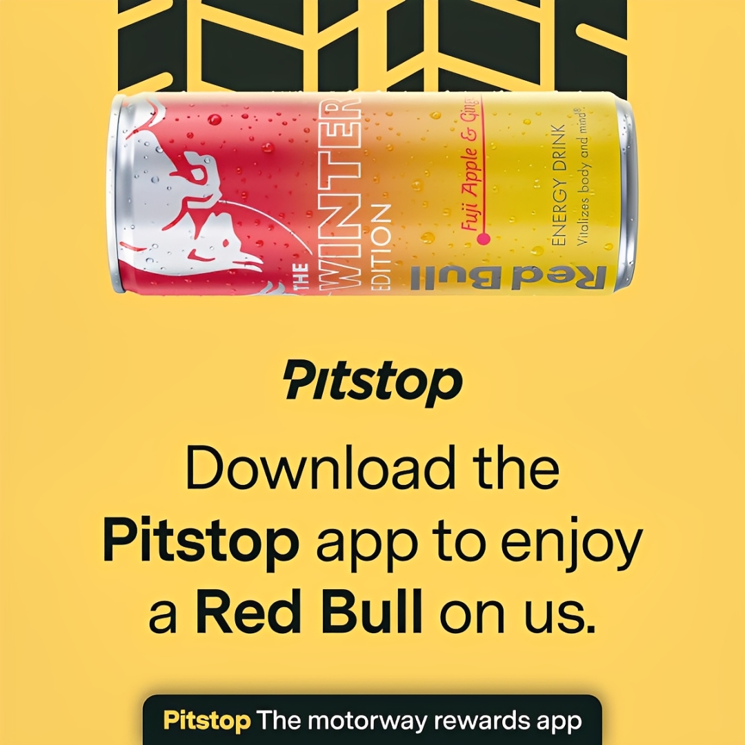 Enjoy a Red Bull Drink on Pitstop