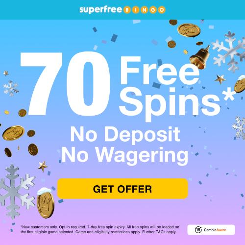 70 Free Bingo Spins
