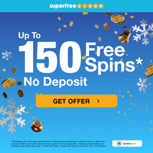 Up to 150 Bingo Free Spins