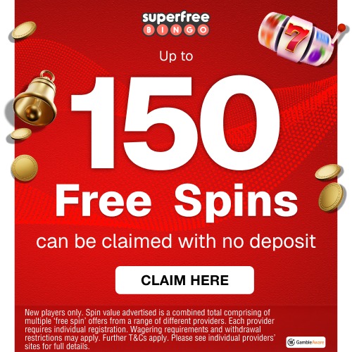 Up to 150 Bingo Free Spins