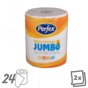 Konyhai törlőkendő Boni Perfex Jumbo 2 réteg 24 tekercs