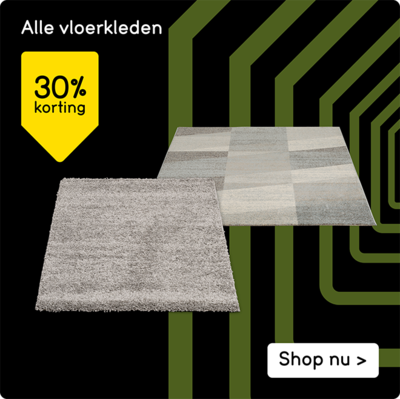 Alle vloerkleden 30% korting