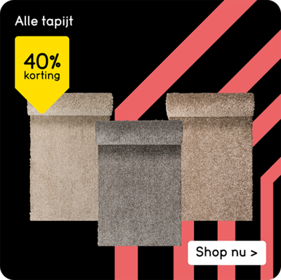 Alle tapijt 40% korting